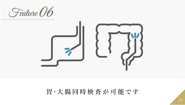 胃・大腸同時検査が可能です